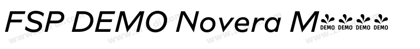 FSP DEMO Novera M字体转换 FSP DEMO Novera M字体转换